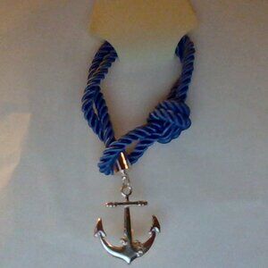 Brand New Official Disney Cruise Rope & Anchor Charm Bracelet